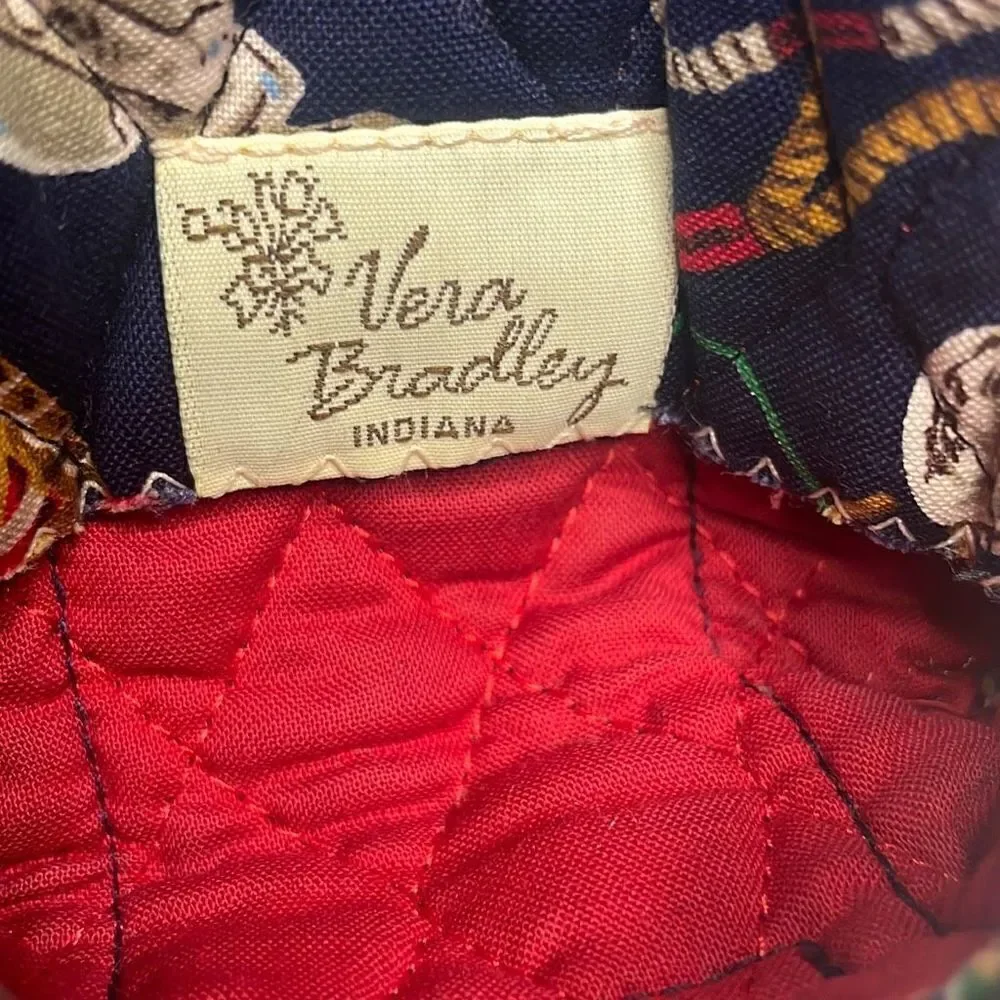 RARE 90s Vera Bradley Spring 1994 Regatta Print Quilted Coin Purse